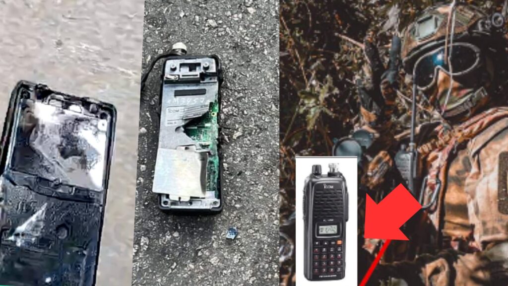 Une explosion de Talkie Walkie au Liban. // Source : X Une explosion de Talkie Walkie au Liban. // Source : X